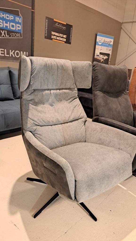 NIEUW Relaxfauteuil Flex 5-117 3 motorig met zero gravity, Huis en Inrichting, Fauteuils, Nieuw, Stof, 50 tot 75 cm, Minder dan 75 cm
