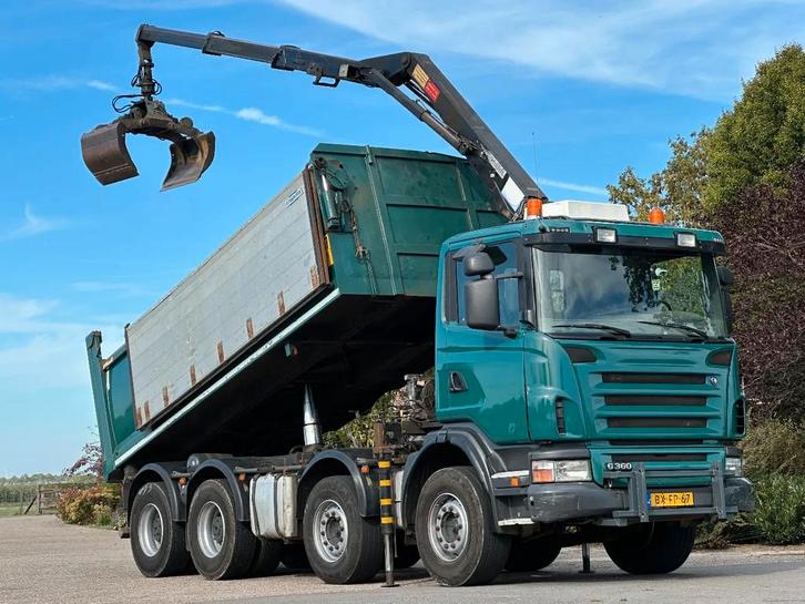 Scania G360 8x4!Z-Kraan/KIPPER! (bj 2009), Auto's, Vrachtwagens, Bedrijf, Scania, Diesel, Euro 5, Automaat, Origineel Nederlands