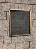 Hor 42x50cm zwart gaas met goudkleurige rand., Doe-het-zelf en Verbouw, Deuren en Horren, Ophalen of Verzenden
