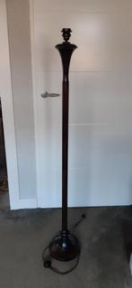 Vloerlamp  metaal  bruin met zwart hoogte met fitting 147 cm, Ophalen, Gebruikt, Metaal, 100 tot 150 cm