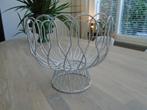 pt Present Time witte draadmand fruitschaal wired,, Overige materialen, Gebruikt, Mand, Rond