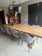 eiken eettafel 280 x 100 cm, Huis en Inrichting, Tafels | Eettafels, Ophalen, 100 tot 150 cm, 200 cm of meer, Zo goed als nieuw