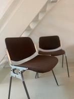 Castelli stoelen set per 2 of 4 bruine stoffen bekleding, Huis en Inrichting, Stoelen, Bruin, Ophalen of Verzenden, Vier, Stof