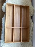 Bestekbak Bamboehout 50x32x6cm, Ophalen of Verzenden, Zo goed als nieuw, Hout, Los bestek