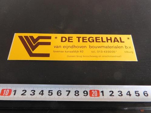 sticker van eijndhoven bouwmaterialen bv tilburg de tegelhal, Verzamelen, Stickers, Zo goed als nieuw, Bedrijf of Vereniging, Ophalen