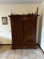 Antieke Eiken kast met 2 deuren en 2 lades, Antiek en Kunst, Ophalen