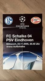 Aanplakbiljet Schalke 04-PSV Champions League 2005-2006, Ophalen of Verzenden, Gebruikt, PSV, Poster, Plaatje of Sticker