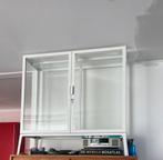 Witte Vitrinekast Milsbo, 100 tot 150 cm, 100 tot 150 cm, Ophalen of Verzenden, Zo goed als nieuw