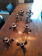 8 gewei kandelaars, Ophalen of Verzenden, Overige materialen, Minder dan 25 cm