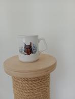 Dobermann Pincher Mok, Ophalen of Verzenden, Zo goed als nieuw, Porselein, Kop en/of schotel