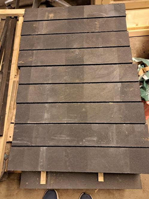Excluton - Linia excellence palissade nero - 10x15x60 cm, Tuin en Terras, Bielzen en Borders, Nieuw, Biels, Beton, Minder dan 25 cm