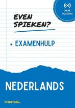 Even spieken? Examenhulp Nederlands, VMBO, Ophalen of Verzenden, Zo goed als nieuw, Intertaal