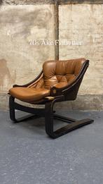 Vintage Design Ake Fribytter Fauteuils - 3 stuks, Gebruikt, Leer, Ophalen of Verzenden, Drie