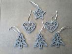 Nieuwe kerstboom hangers, grijs vilt, Ophalen of Verzenden, Nieuw