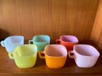 6 vintage Opale France soepkommen Arcopal persglas, Ophalen of Verzenden, Huis en Inrichting