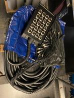 - Stageblock 16/4 XLR met ruim 25 mtr multikabel, Ophalen, Zo goed als nieuw, Microfoon