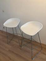 HAY Barkrukken - Set van 2 - White Steel, Huis en Inrichting, Barkrukken, Ophalen, Kunststof, 60 tot 90 cm, Zo goed als nieuw