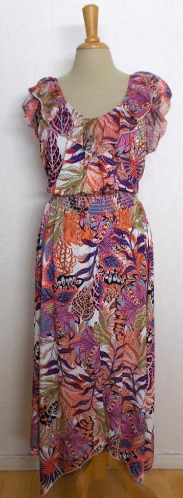 Fleurige maxi print jurk van Paprika! L/XL beschikbaar voor biedingen