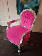 Roze kinderfauteuil met zilveren frame, Kinderen en Baby's, Ophalen of Verzenden, Overige typen