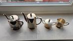 koffiepot theepot melkkan suikerpot zilverkleurig, Antiek en Kunst, Ophalen of Verzenden
