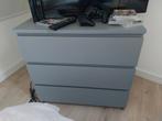 Grijze ikea ladekast met 3 laden, Ophalen, Minder dan 50 cm, Gebruikt, Kunststof