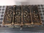Antiek religieus bronzen kistje, Ophalen of Verzenden