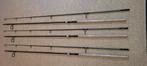3x shimano traibel longcast 12 ft 2,75 lb kurk  en foudraal., Ophalen, Zo goed als nieuw, Werphengel