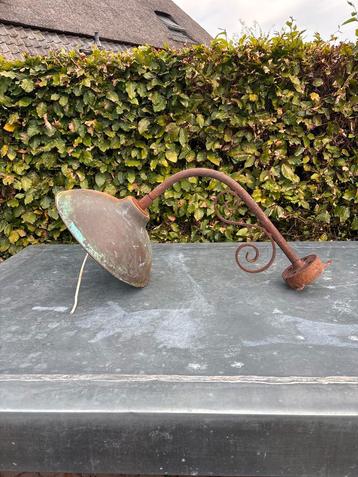Oude Koperen Stallamp beschikbaar voor biedingen