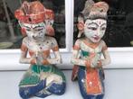 Balinees houtsnijwerk  Koppel, Antiek en Kunst, Kunst | Beelden en Houtsnijwerken, Ophalen of Verzenden