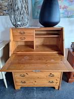 Toffe secretaire van grenen hout in prima staat, Huis en Inrichting, Kasten | Secretaires, Ophalen, Gebruikt, Grenen, Onbekend