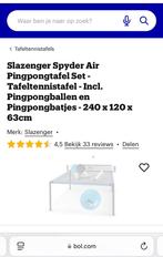 Slazenger Spyder Air Pingpongtafel Set, Sport en Fitness, Tafeltennis, Ophalen, Zo goed als nieuw