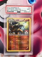 Pokemon Marowak 1st Place XY BREAKthrough Foil Promo PSA 9, Ophalen of Verzenden, Nieuw, Losse kaart, Foil