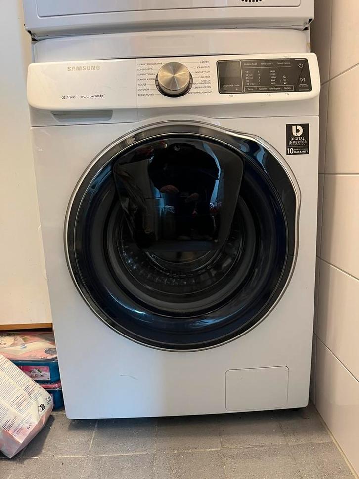Samsung QDrive ecobubble wasmachine 8kg, Witgoed en Apparatuur, Wasmachines, Gebruikt, Voorlader, 8 tot 10 kg, 85 tot 90 cm, 1200 tot 1600 toeren