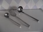 vintage RVS NONA lepelrek juslepel 25 cm bakspaan 35 cm 1950, Ophalen of Verzenden