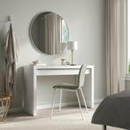 Toilettafel Malm inclusief stoel en acryl make-up vakken, Huis en Inrichting, Tafels | Kaptafels, Ophalen, 100 tot 150 cm, Zo goed als nieuw