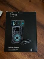 Brainz Karaoke Boombox met Microfoon - Nieuw!, Ophalen of Verzenden, Zo goed als nieuw, Complete set