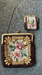 Petit point tasje en portemonnee, Antiek en Kunst, Antiek | Kleding en Accessoires, Ophalen of Verzenden