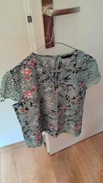 Bloemen Top met Kant - Maat S, Maat 38/40 (M), Ophalen of Verzenden, Groen, Onbekend
