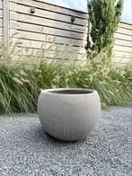 Grote ronde plantenbak grijs beton look *HIT*, Ophalen of Verzenden, Gebruikt, Rond, Tuin