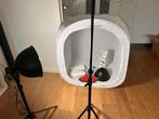 Foto tent met lampen en statief, Audio, Tv en Foto, Fotografie | Fotostudio en Toebehoren, Ophalen of Verzenden, Zo goed als nieuw