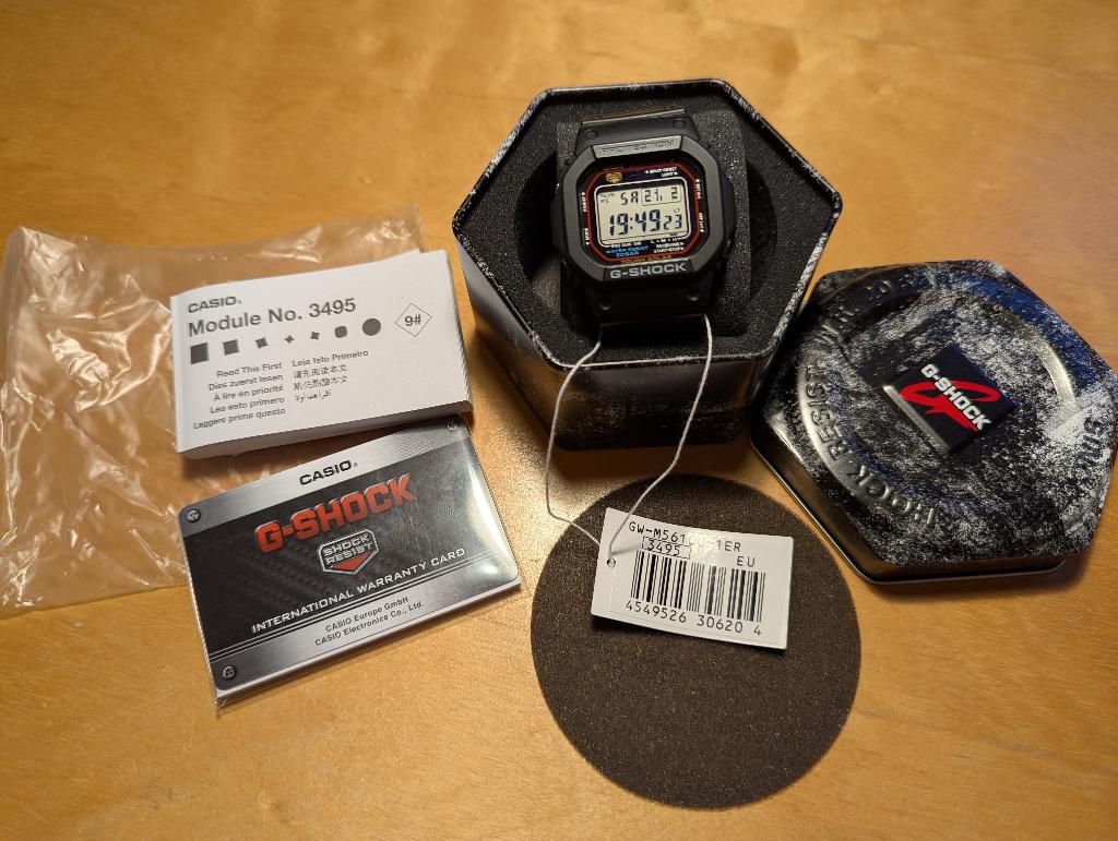 Casio G-Shock GW-M5610U-1ER - als gloednieuw!, Ophalen, Casio G-Shock, Zwart, Zo goed als nieuw
