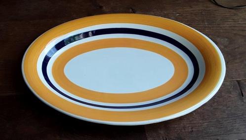 Handbeschilderde schaal - dipinto a mano uit italië - geel b, Huis en Inrichting, Keuken | Servies, Gebruikt, Schaal of Schalen