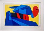 Jan van der Zee - Groninger Ploeg Compositie '85 zeefdruk, Antiek en Kunst, Ophalen of Verzenden