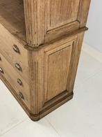 Boekenkast Buffetkast Eiken Frans antiek 1900, Huis en Inrichting, Kasten | Buffetkasten, Ophalen, Gebruikt, 25 tot 50 cm, 200 cm of meer