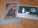 2 vreemde afbeeldingen, Antiek en Kunst, Ophalen of Verzenden
