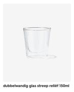 Dubbelwandige glazen HEMA, Huis en Inrichting, Ophalen, Glas of Glazen, Nieuw, Glas