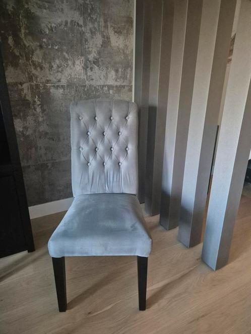 Eetkamer stoelen gecapitonneerd -  6 stuks, Huis en Inrichting, Stoelen, Gebruikt, Vijf, Zes of meer stoelen, Bruin, Ophalen