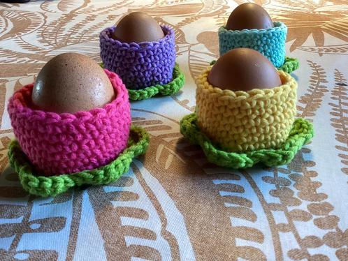Gehaakte eierwarmers, eierhoudertjes, Huis en Inrichting, Keuken | Textiel, Nieuw, Overige typen, Overige kleuren, Ophalen of Verzenden
