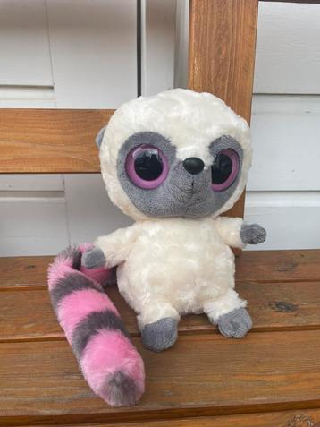 YooHoo & Friends knuffel wit roze grijs ringstaartmaki beschikbaar voor biedingen