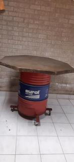 Unieke bartafel van olievat, Ophalen, Gebruikt